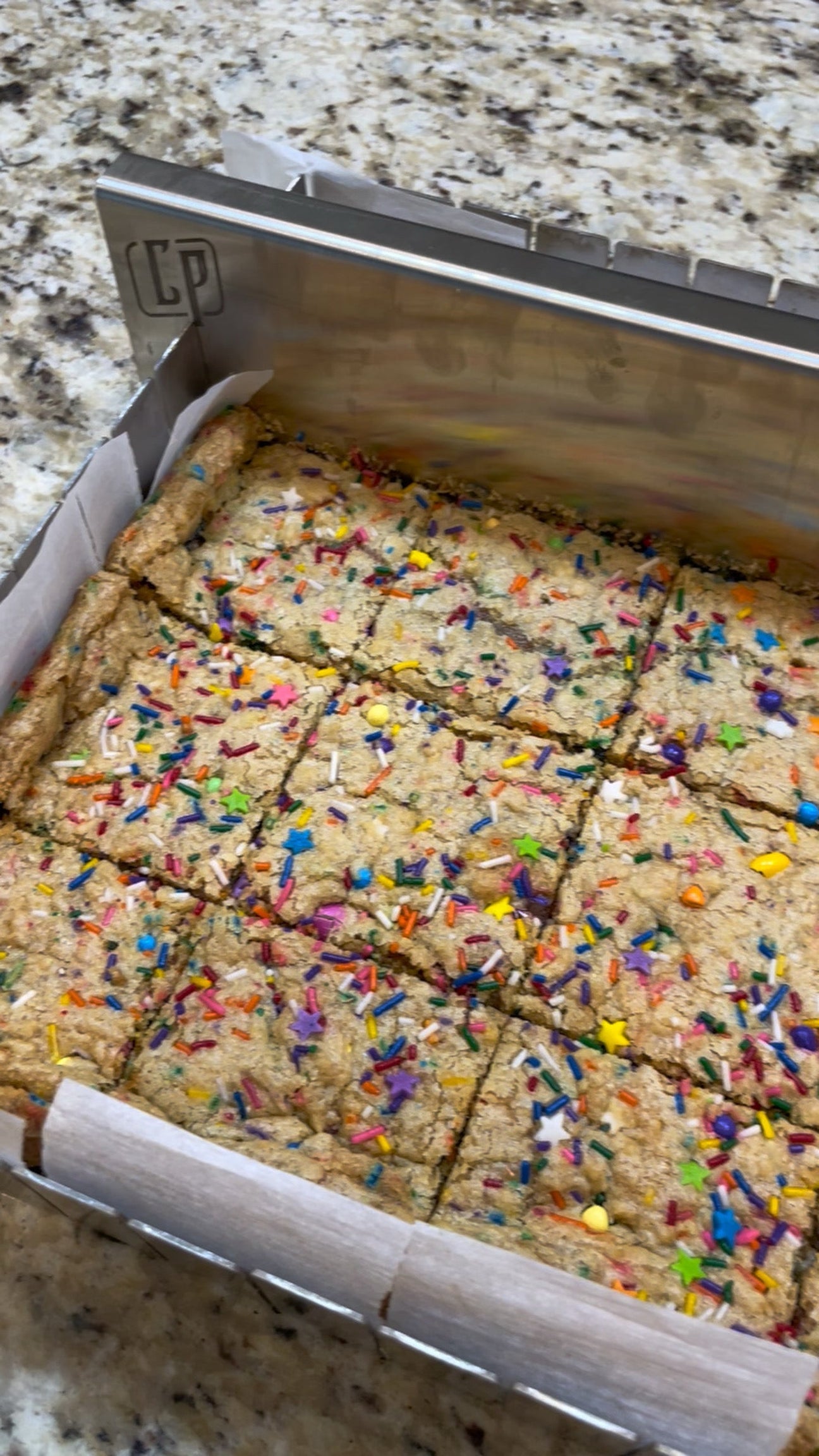 Funfetti Cookie Bars